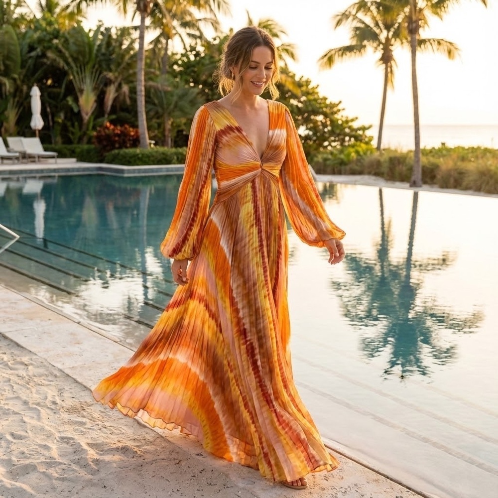 ALEXIS Maxi Dress ESTE-Dress Sunset - Picture 2 of 9